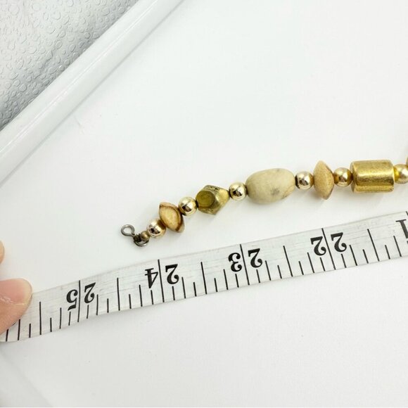 Himalayan Nepalese Indo Tibetan Chunky Beads MOP Agate Necklace - Picture 9 of 10